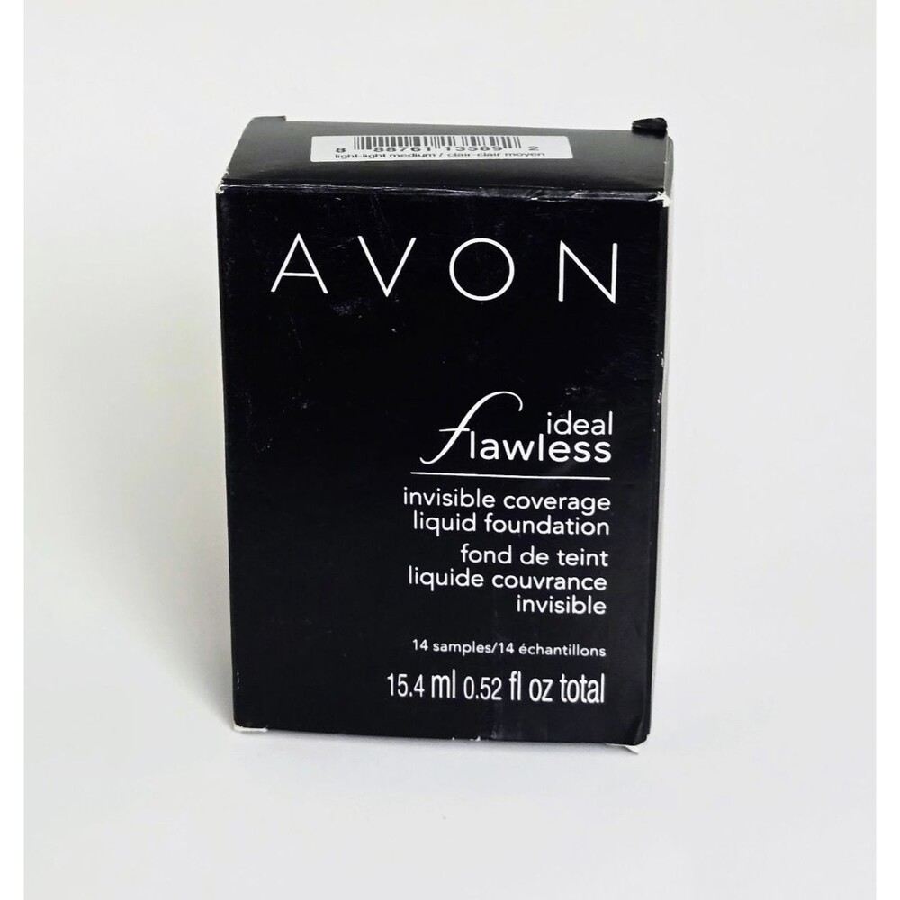 Avon Ideal Flawless Foundation 14 Sample Packs Light-Light Medium NOS NIB